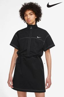 Nike Black Swoosh Woven Dress