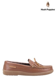 Hush Puppies Tan Brown Ace Leather Slipper