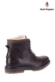 Hush Puppies Brown Patrick Ankle Boots