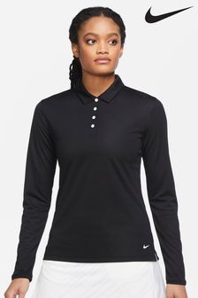 Nike Golf Black Victory Long Sleeved Polo Shirt