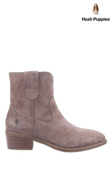 Hush Puppies Brown Iva Ladies Ankle Boots