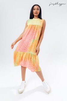 Hype. Women's Yellow Rainbow Dalmation Hoborn Dress (M46672) | £40