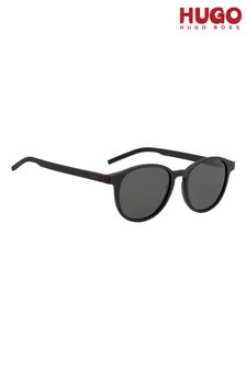 HUGO Round Black Sunglasses