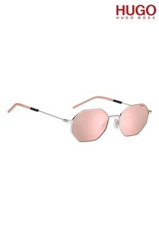 HUGO Pink Hexagonal Sunglasses