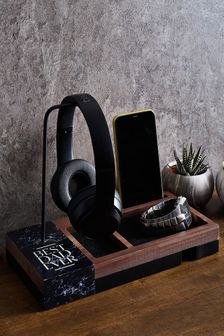 Wood Best Dad Ever Headphone And Accessories Stand (M49060) | £15