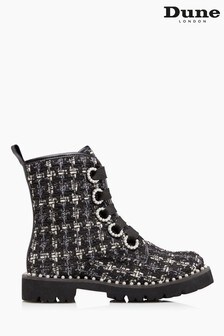 Dune London 	Black Purla Pearl Detail Ankle Boots