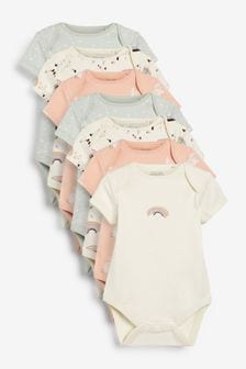 Baby 7 Pack Short Sleeve Bodysuits (0mths-3yrs)