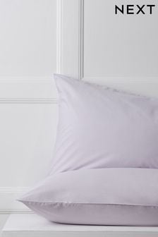 Set of 2 Lilac Purple Cotton Rich Pillowcases