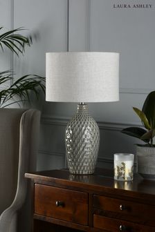 Grey Heathfield Honeycomb Ceramic Complete Table Lamp