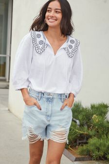 Buy Women's Tops Linen White Shirts 