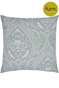 furn. Dove Grey Nomi Monoprint Polyester Filled Cushion