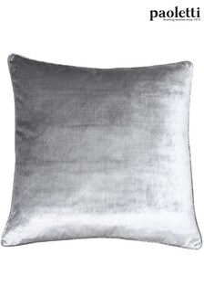 Riva Paoletti Silver Grey Luxe Velvet Polyester Filled Cushion