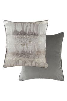 Evans Lichfield Steel Grey Inca Jacquard Polyester Filled Cushion