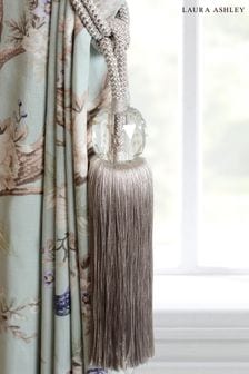 Dove Grey Loren Glass Tassel Curtain Tieback