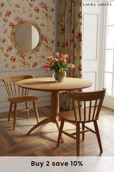 Laura Ashley Brecon Oak Extending Round Dining Table