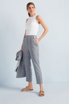 Buy Women's Cropped Grey Trousers from 