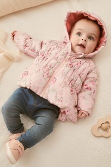 Floral Print Hooded Coat (0mths-2yrs)