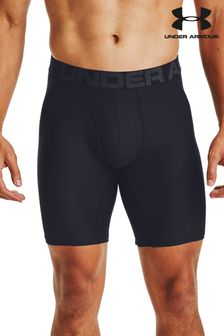 Under Armour Black Tech 9in Boxers 2 Pack