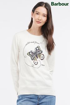 Barbour® White Coastal Heather Butterfly Jumper