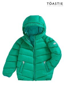 Töastie Kids Green Pack-a-Way Mountain Green Cloud Puffer Jacket