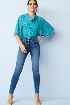 Women's High Rise Shape Enhancer Jeans 