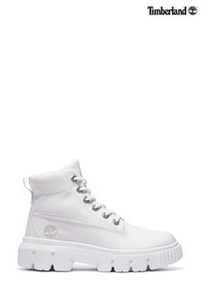 Timberland White Greyfield Chunky Fabric Boots