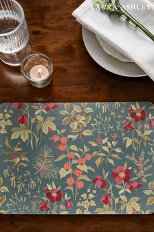 Laura Ashley Set of 4 Green Foliage Placemats
