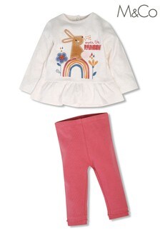 M&CoCream  Bunny T-Shirt and Legging Set
