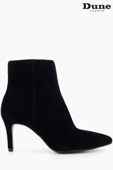 Dune London Black Obsessive 2 Mid Heel Ankle Boots