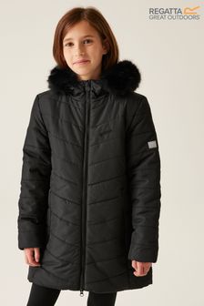 Regatta Fabrizia Insulated Longline Black Jacket (M58592) | £35