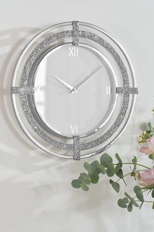 Silver Harper Gem Wall Clock (M59244) | £70