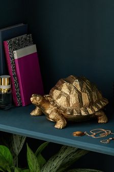 Gold Tortoise Trinket Pot Ornament