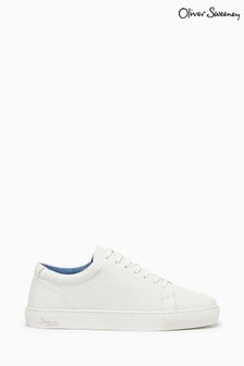Oliver Sweeney White Calf Leather Trainers