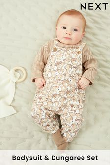 2 Piece Dungarees And Bodysuit Set (0mths-2yrs)