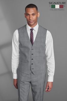 Grey Signature TG Di Fabio Check Fabric Suit: Waistcoat (M62898) | £75