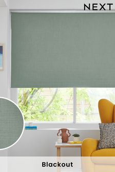 Sage Green Ready Made Textured Blackout Blind