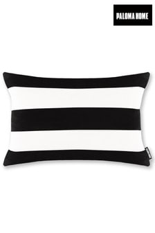 Paloma Home Black Monochrome Stripe Cushion