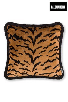 Paloma Home Gold Velvet Tiger Cushion