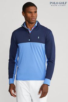 Polo Golf by Ralph Lauren Navy Blue Colourblock Sweatshirt