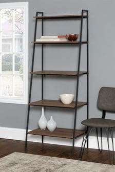 Banbury Designs Metal and Wood Ladder Shelf