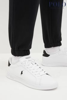 Polo Ralph Lauren Heritage Court Leather Logo Trainers (M70299) | £105