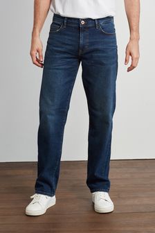 Indigo Blue Relaxed Fit Premium Heavyweight Jeans (M70650) | £35