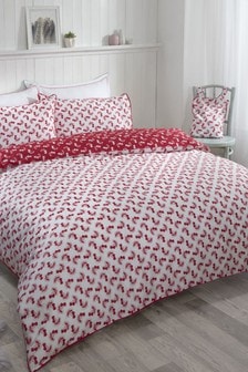 Tabitha Webb Red Valentine Cherries Duvet Cover and Pillowcase Set
