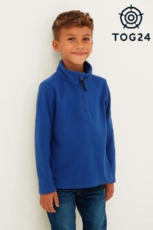Tog24 Blue Toffolo Kids Zip Neck Fleece (M72280) | £15