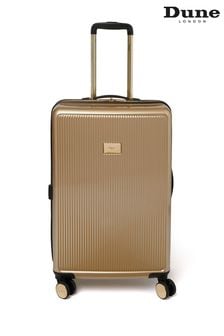 Dune London Gold 67cm Medium Suitcase