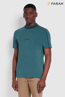 Farah Chain Green Short Sleeve Crew Neck T-Shirt