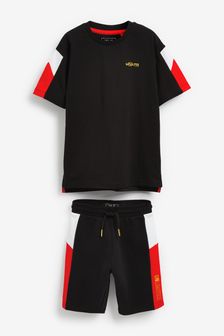 Colourblock T-Shirt And Shorts Set (3-16yrs)