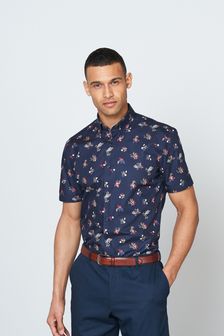 Printed Trimmed Shirt