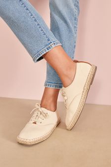 Forever Comfort® Espadrille Square Toe Lace-Up Shoes