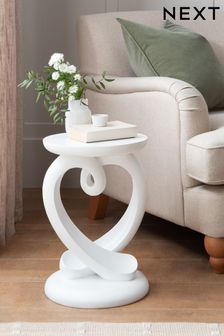 White Heart Side Table (M74976) | £115